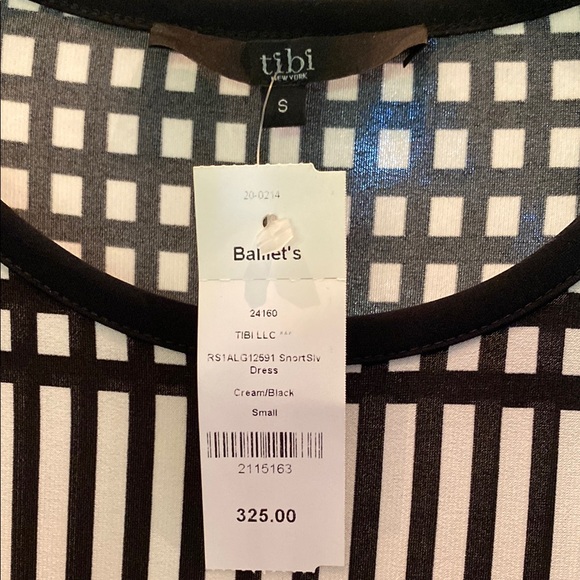 Tibi Brand New Black and White Patterned Women's Dress - Picture 2 of 5